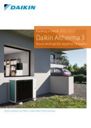 Tepelná čerpadla Daikin Altherma 3 katalog a ceník 2022