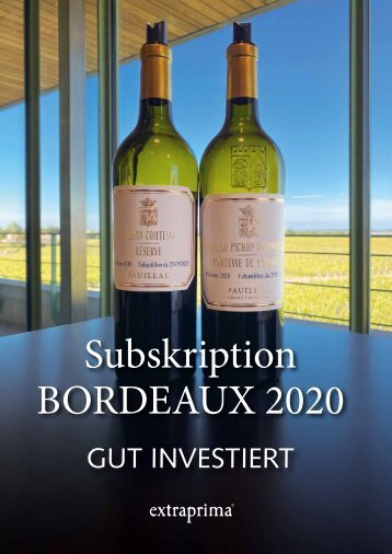 Extraprima Bordeaux 2020-Subskription – Offerte-verfügbarer Weine