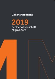 Geschäftsbericht der Migros Aare 2019