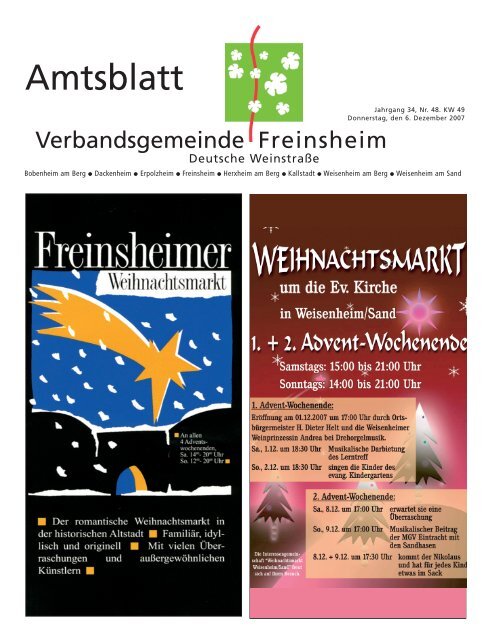 Hier könnten Sie mit Ihrer Anzeige werben! - Verbandsgemeinde ...