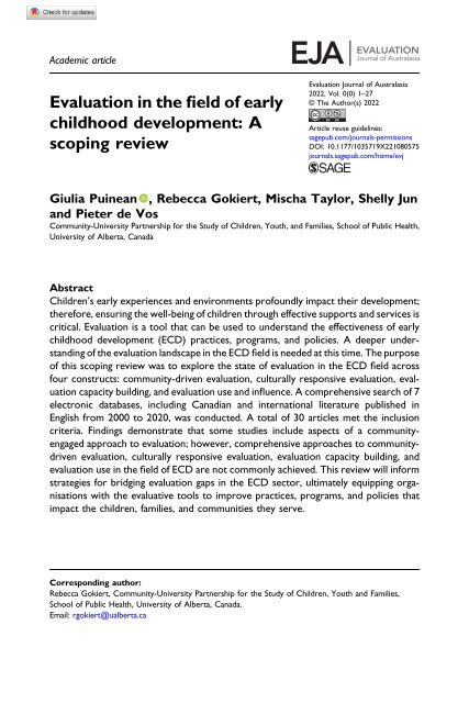 ECD Scoping Review