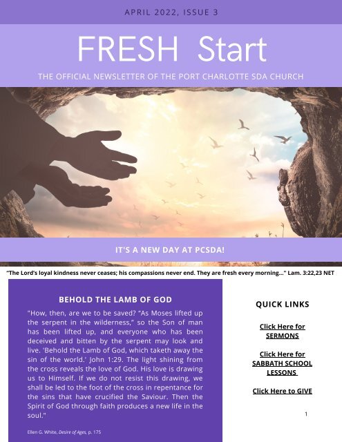 April 2022 FRESH Start 
