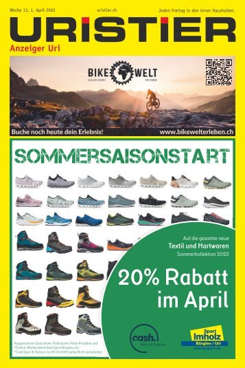 13.2022 Uristier – Der Urner Gratisanzeiger