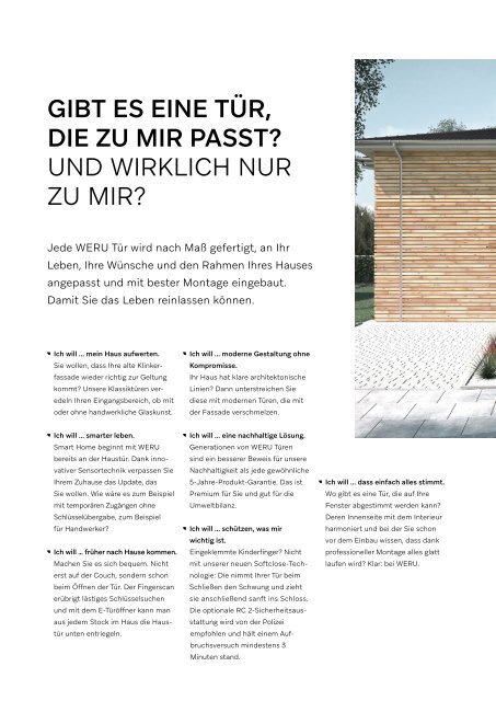 WERU Katalog Aluminium-Haustüren 2024