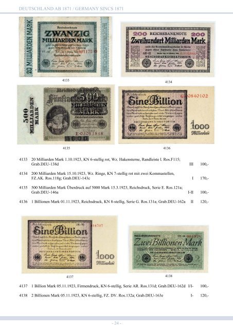 99. Auktion - Banknoten & Notgeld - Emporium Hamburg