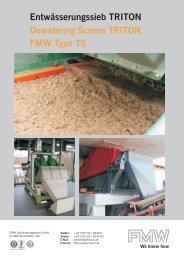 Entwässerungssieb TRITON FMW Type TS Dewatering Screen ...