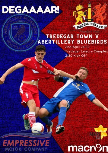 TREDEGAR TOWN V ABERTILLERY BLUEBIRDS 02042022