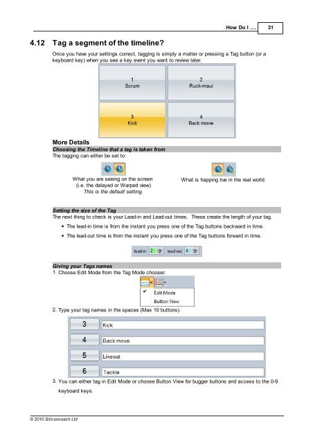 3 Your First Session: Quickstart - SiliconCOACH