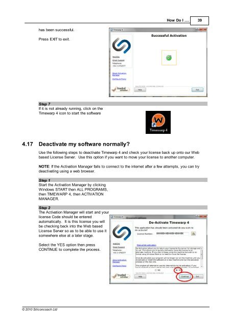 3 Your First Session: Quickstart - SiliconCOACH