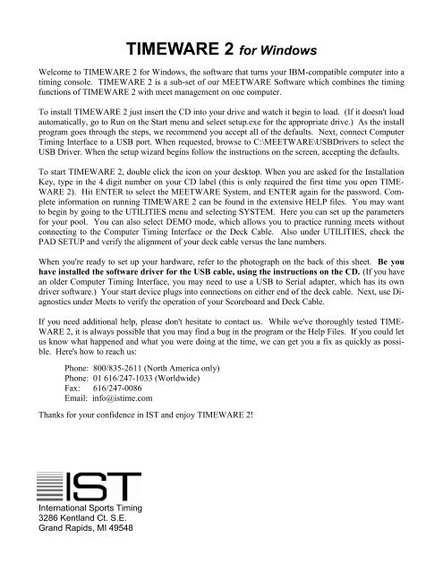 international sports timing international sports timing