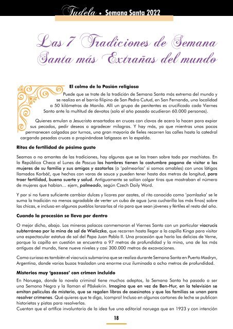 REVISTA COFRADIAS DE SEMANA SANTA TUDELA 2022