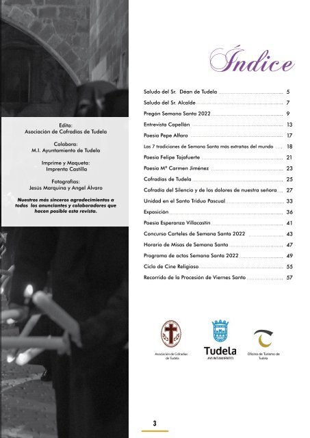 REVISTA COFRADIAS DE SEMANA SANTA TUDELA 2022