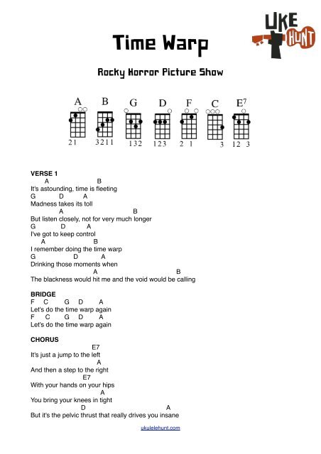 Time Warp (Chords) - Ukulele Hunt