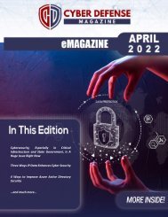 Cyber Defense eMagazine April Edition for 2022