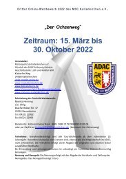 Ochsenweg II  Online-Rätsel 2022 des MSC Kaltenkirchen