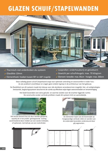 Aluminium terrasoverkappingen, tuinkamers, serres, glaswanden, zonwering en screens