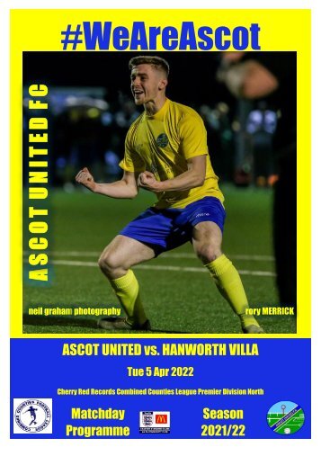 Ascot United v Hanworth Villa 050422