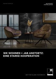 WK Wohnen und JAB Anstoetz | Kollektion 2022