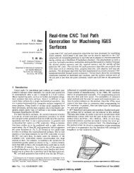 Real-time CNC Tool Path Generation for Machining IGES Surfaces