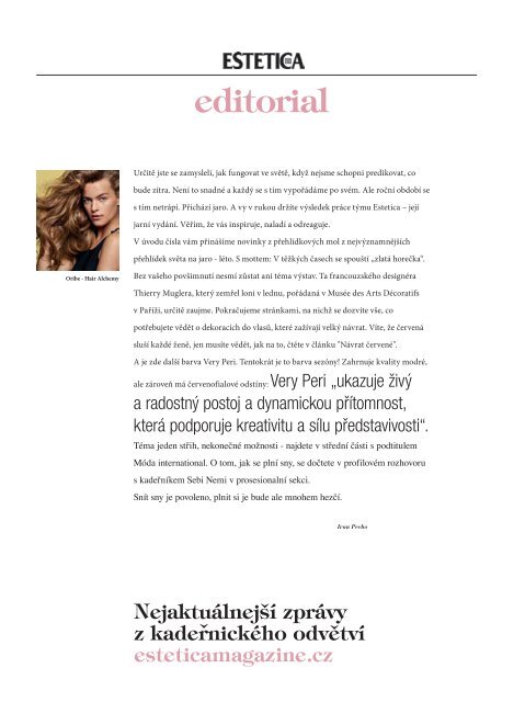 Estetica Magazine Czech & Slovak (1/2022)