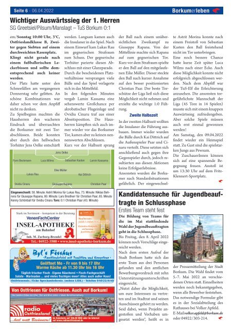 06.04.2022 / Borkumerleben - Die wöchentliche Inselzeitung
