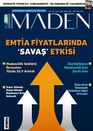 TMD MADEN SEKTÖRDEN HABERLER BÜLTENİ Nisan 2022