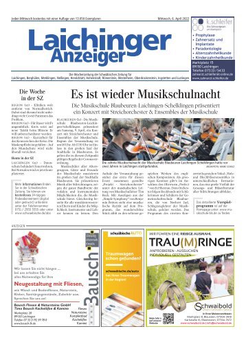 Laichinger Anzeiger 06.04.2022