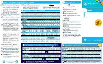 Manly Ferry Timetable - 131500