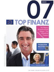 Vorschau TOP FINANZ | Sonderbeilage im CAPITAL 07|22