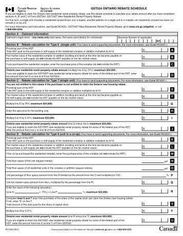 Ontario Hst Rebate For Rental Property Ontario Hst Rebate For Rental Property