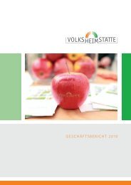 GESCHÄFTSBERICHT 2010 - Volksheimstätte eG