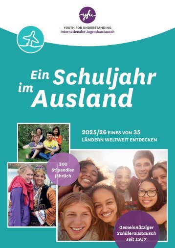 YFU-Broschüre "Ein Schuljahr im Ausland" 