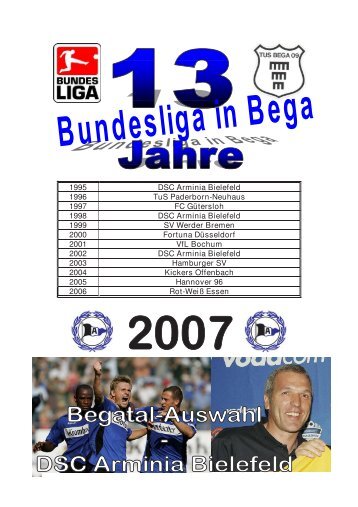 Arminia Bielefeld - Bundesliga in Bega