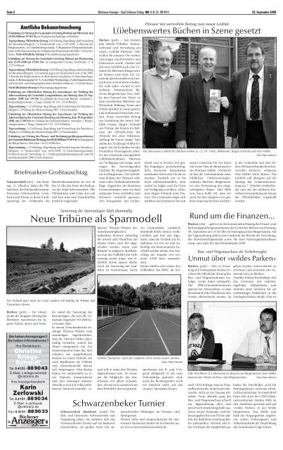 25.09. 2008 - solange der Vorrat reicht! - Schwarzenbeker Anzeiger