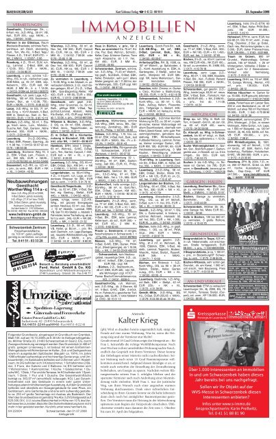 25.09. 2008 - solange der Vorrat reicht! - Schwarzenbeker Anzeiger