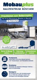 Betontankstelle Produktflyer