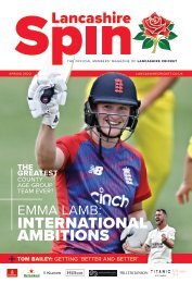 Lancashire Cricket Spin Magazine - Spring 2022