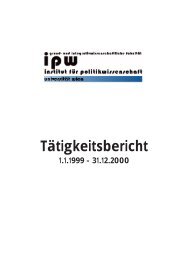 WS 2000/01 - Forschungsnewsletter - Universität Wien