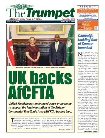 The Trumpet Newspaper Issue 568 (April 6 - 19 2022)