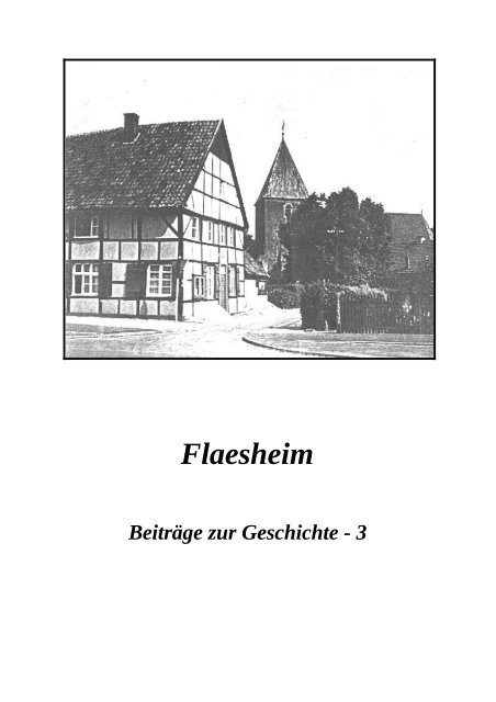 Beiträge zur Geschichte Flaesheims Nr. 3 - Flaesheimer ...