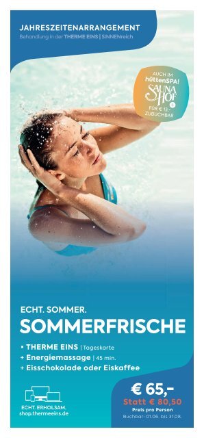 Therme 1 - Eventflyer