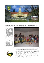 Martinsfest im neu errichteten Bewegungsraum - Gemeinde Jaidhof