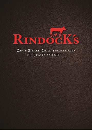 Rindock&#039;s Speisekarte neue Preise 04.04.22
