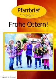 Frohe Ostern! - Pfarrkirche Mayrhofen und Brandberg