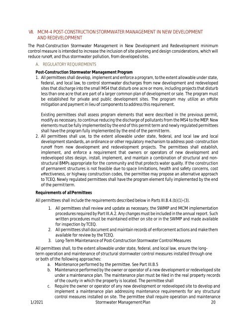Red Oak Stormwater Management Plan - Mar 2022