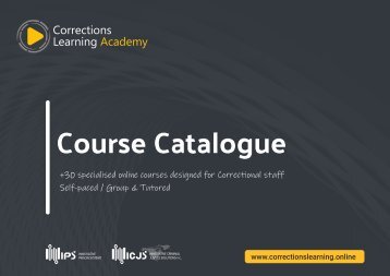 Corrections Learning Academy Course Catalogue