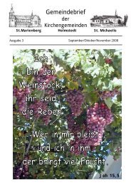 Gemeindebrief 08 / 3 - St. Marienberg