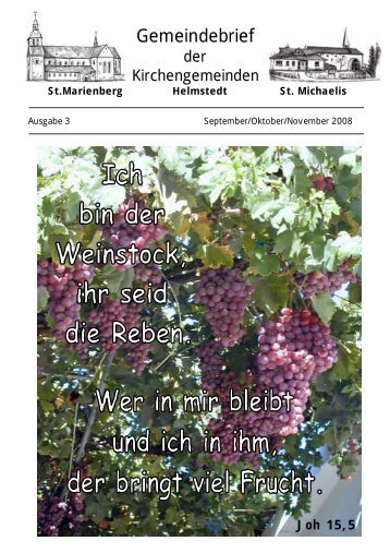 Gemeindebrief 08 / 3 - St. Marienberg