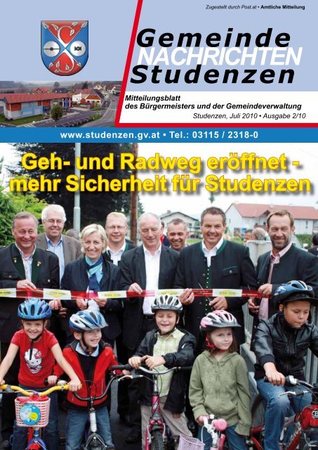 Gemeinde NACHRICHTEN Studenzen