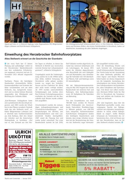 Januar 2013 - Gewerbeverein Herzebrock-Clarholz